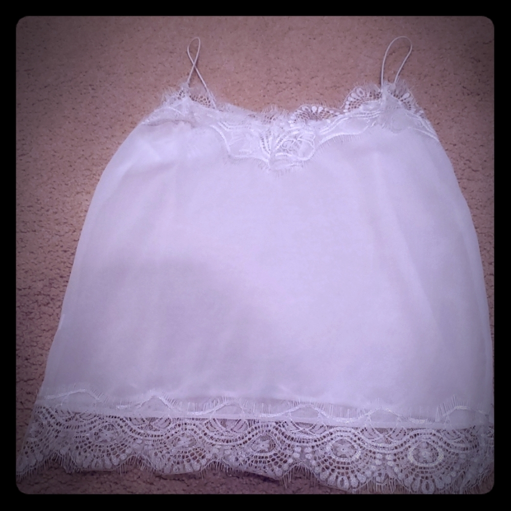 White lace camisole